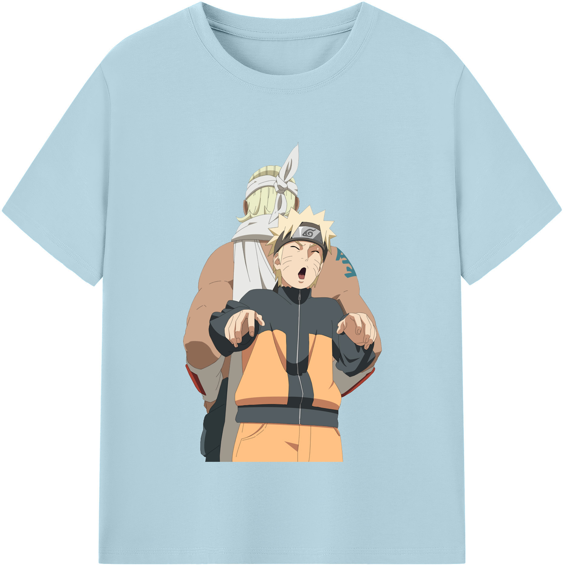 （画像用） NARUTO -ナルト- うずまき ナルト Uzumaki Naruto 綿100％半袖Tシャツ（フロントプリント）